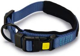 Beeztees Parinca Premium - Hondenhalsband - Nylon - Blauw - 30-35 cm x 20 mm