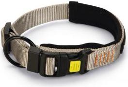Beeztees Parinca Premium - Hondenhalsband - Nylon - Lichtgrijs - 30- 35 cm x 20 mm