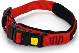 Beeztees Parinca Premium - Hondenhalsband - Nylon - Rood - 30-35 cm x 20 mm