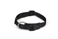 Beeztees - Halsband Hond - Nylon - Zwart - 40-65 cm x 25 mm