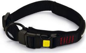 Beeztees Parinca Premium - Hondenhalsband - Nylon - Zwart - 35-40 cm x 20 mm