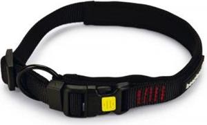 Beeztees Parinca Premium - Hondenhalsband - Nylon - Zwart - 45-50 cm x 25 mm