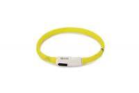Beeztees Safety Gear Dogini - Hondenhalsband - USB - Geel - 35x1 cm