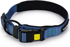 Beeztees Parinca Premium - Hondenhalsband - Nylon - Blauw - 45-50 cm x 25 mm