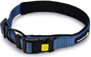 Beeztees Parinca Premium - Hondenhalsband - Nylon - Blauw - 50-55 x 25 mm