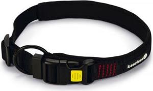 Beeztees Parinca Premium - Hondenhalsband - Nylon - Zwart - 55-60 cm x 30 mm