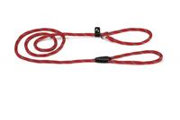 beeztees Hondenriem van rond nylon sliplijn 170cm x 8mm rood