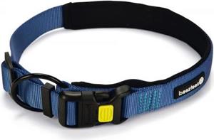 Beeztees Parinca Premium - Hondenhalsband - Nylon - Blauw - 60-65 cm x 35 mm