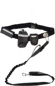 Beeztees Handsfree Joggingset - Hondensport - Nylon - Zwart