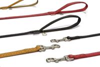 beeztees Hondenriem Mac Leather 120cm x 25mm zwart