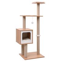VidaXL Kattenkrabpaal met sisal krabmat 123 cm