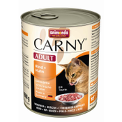 animonda Carny Adult 6 x 800 g Kattenvoer - Rund, Kalkoen + Konijn