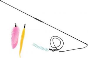 Beeztees Kitten Kattenhengel Kocka - Kattenspeelgoed - Incl. 3 Speeltjes - Ass. - 75 cm