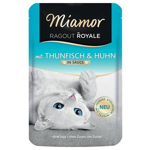 Voordeelpakket Miamor Ragout Royal in Saus 22 x 100 g Kattenvoer - Kip & Tonijn