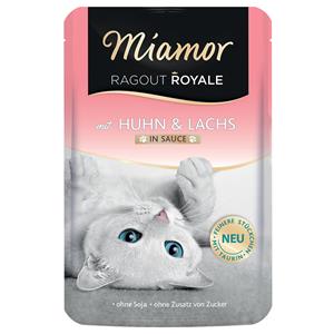 Voordeelpakket Miamor Ragout Royale 22 x 100 g Kattenvoer - Kip & Zalm