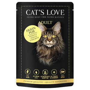 12x85g Cat's Love Puur Kip Nat Kattenvoer