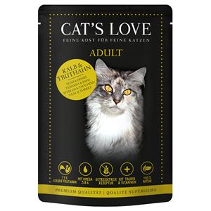 12x85g Cat's Love Kalf & Kalkoen Nat Kattenvoer