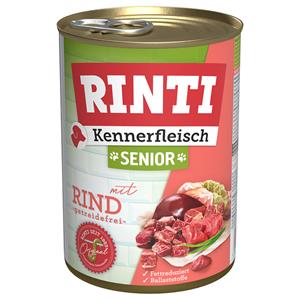 RINTI "Kennerfleisch" Senior 6 x 400 g - 12 x 400 g Rund