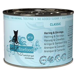 catz finefood Blik 6 x 200 g Kattenvoer - Haring & Garnalen