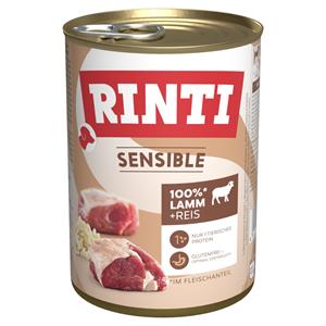 6 x 400 g Rinti Sensible - Lam & Rijst Hondenvoer