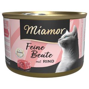 Miamor Fijne Prooi Kattenvoer 24 x 185 g - Rund