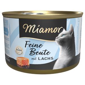 Miamor Fijne Prooi Kattenvoer 24 x 185 g - Zalm