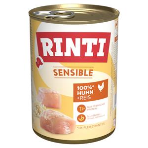 6 x 400 g Sensible - Kip & Rijst Rinti Hondenvoer