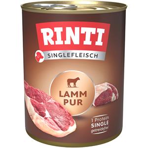 RINTI Singlefleisch 6 x 800 g Hondenvoer - Puur Lam