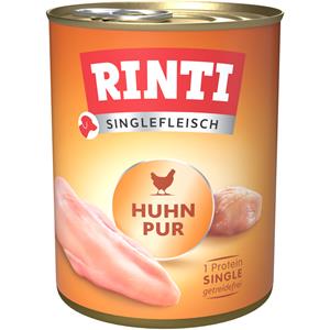RINTI Singlefleisch 6 x 800 g Hondenvoer - Puur Kip