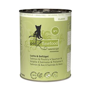 Catz Finefood Blik Kattenvoer 6 x 400 g - Zalm & Gevogelte