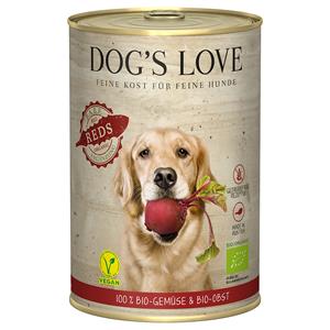Dog´s Love 6x 400g Dog's Love Organic Vegan Reds Hondenvoer Nat