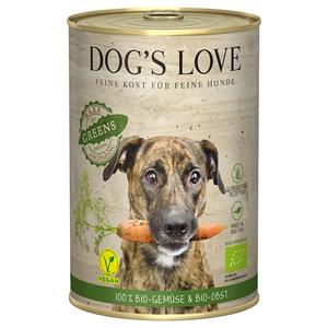 Dog´s Love 6x 400g Dog's Love Organic Vegan Greens Hondenvoer Nat