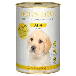 Dog´s Love 6x 400g Dog's Love Junior Gevogelte Hondenvoer Nat