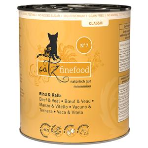 Catz Finefood Blik Kattenvoer 6 x 800 g - Rund & Kalf