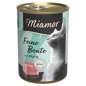 12 x 400 g Miamor Fijne Prooi Kalkoen Nat Kattenvoer