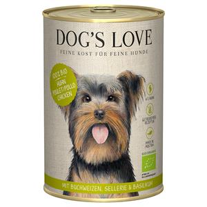 Dog´s Love 6x 400g Dog's Love Organic Kip Hondenvoer Nat