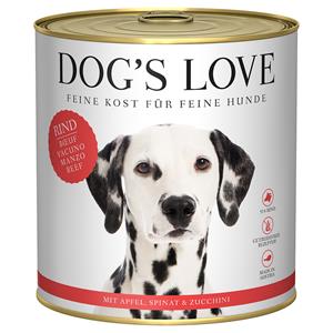Dog´s Love 6x 800g Dog's Love Adult Rundsvoer Nat