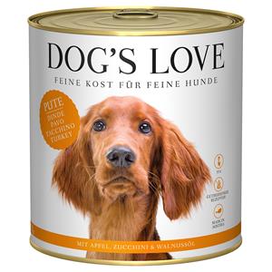 Dog´s Love 6x 800g Dog's Love Adult Kalkoen Hondenvoer Nat