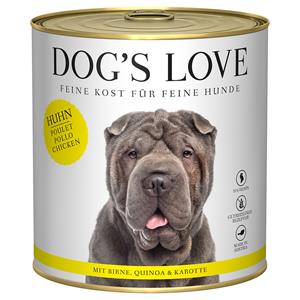 Dog´s Love 6x 800g Dog's Love Adult Kip Hondenvoer Nat