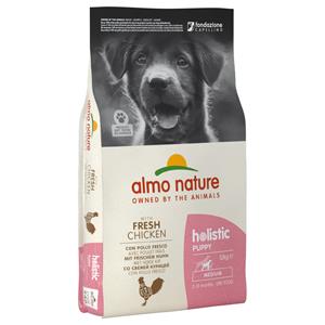 Almo Nature Holistic 2 x 12 kg Almo Holistic Medium Puppy Kip & Rijst Hondenvoer