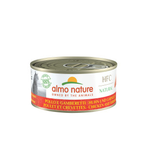 Almo Nature HFC Natural Kattenvoer - Kip & Garnalen - 24 x 150 g