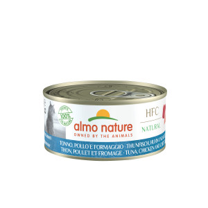 Almo Nature HFC Natural Kattenvoer - Tonijn, Kip & Kaas - 24 x 150 g