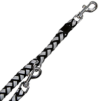 Trixie Cavo Reflecterende politielijn zwart 200 cm x 18 mm