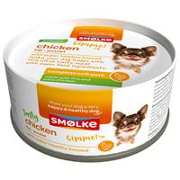 Smolke Smølke Soft Paté Huhn Hundefutter 24 x 125 gr