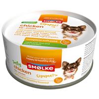 Smølke Soft Paté kip hondenvoer 24 x 125 g
