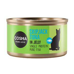 24x85g Skipjack Tonijn in Gelei Cosma Original Kattenvoer