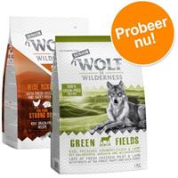 Speciale prijs: 2 x 1 kg Wolf of Wilderness Graanvrij Droogvoer voor Honden - SENIOR Wide Acres - Kip (Soft & Strong)