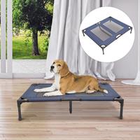 PawHut hondenbed, comfortabel kattenbed, orthopedisch ligbed voor huisdieren, 2 maten beschikbaar, duurzaam, makkelijk te reinigen, blauw | Aosom.nl