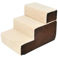 pawhut Haustiertreppe | Einstiegshilfe | 54 x 40 x 39cm | Beige - 