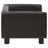 VidaXL Hondenbank 60x43x30 cm pluche en kunstleer bruin